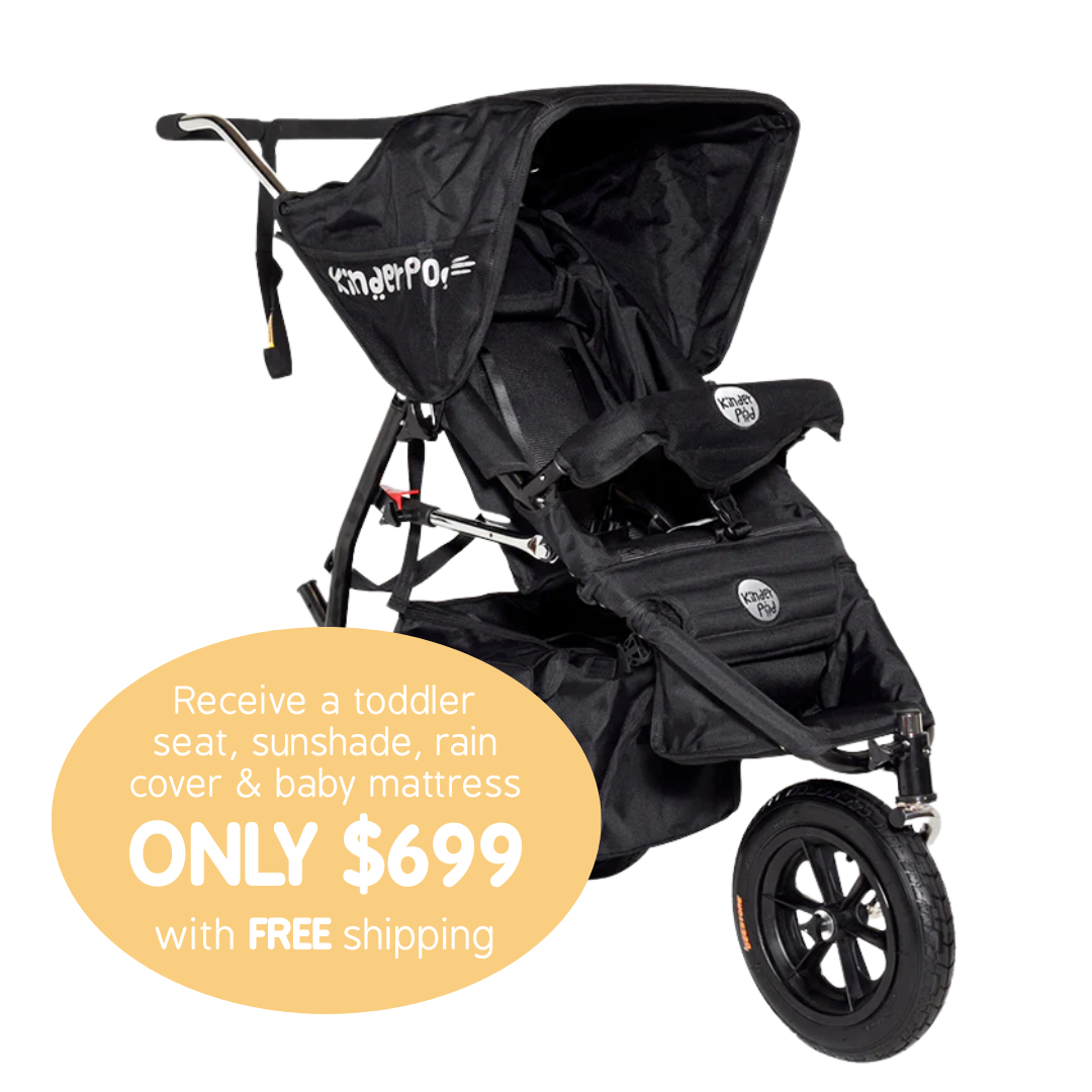 Single Stroller with FREE Toddler Seat, Rain cover, Sunshade, Baby Mattress & Delivery