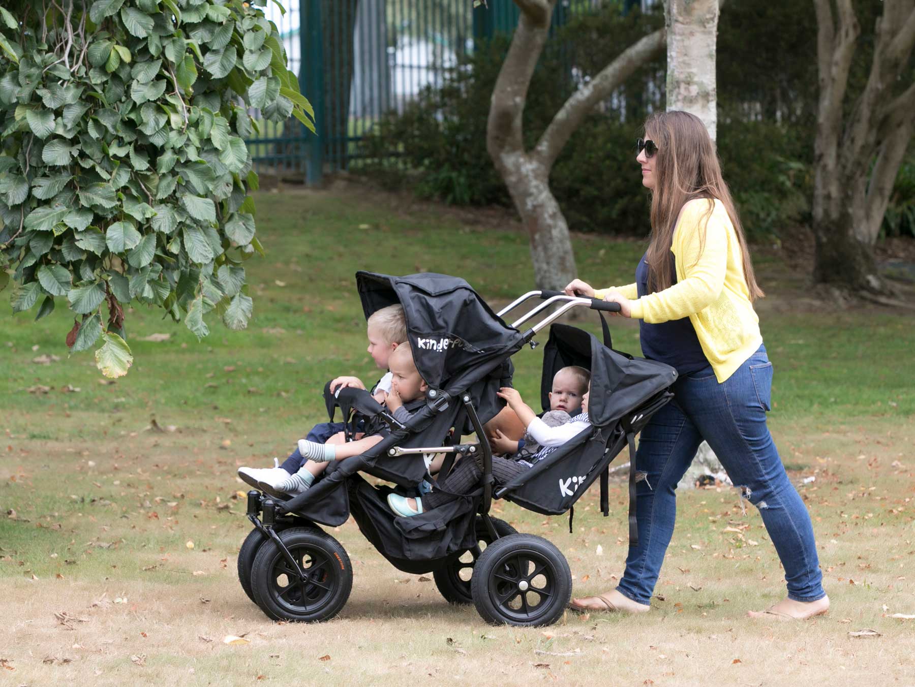 Buggy store for quadruplets