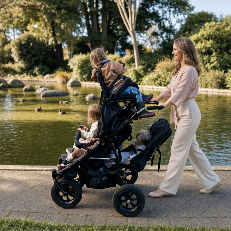 Multi Seat Stroller For Four (Single toddler seat)